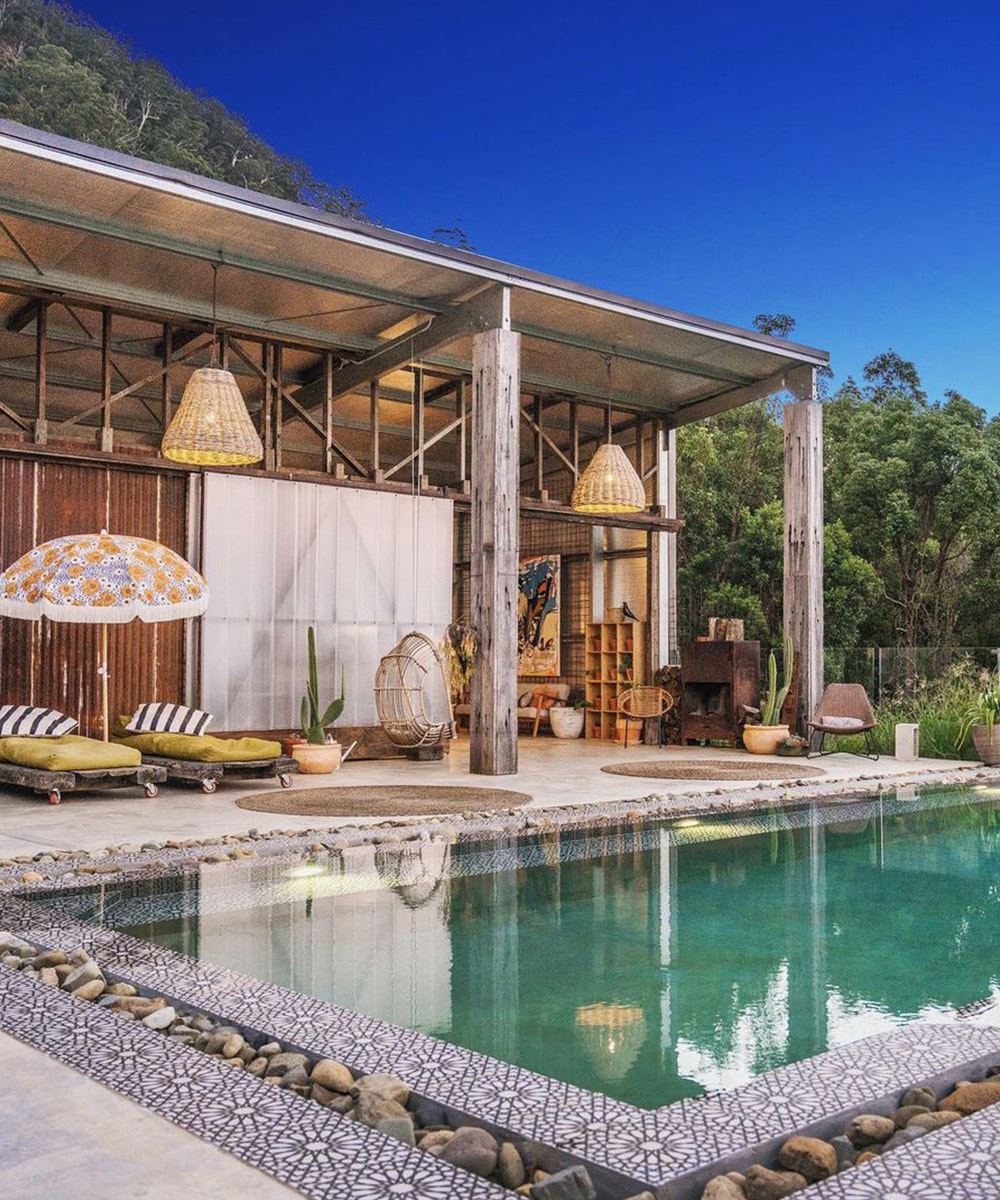 the pool at a Moroccan-style pool