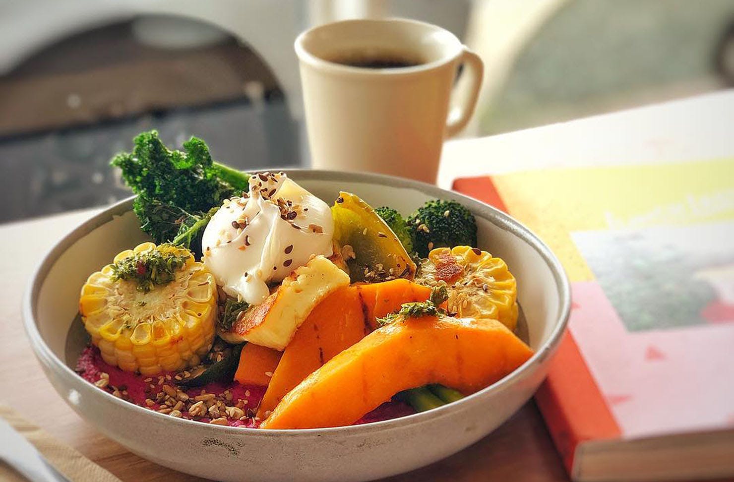 A delicious looking breakfast at Bobby Franks Cafe in Nelson.