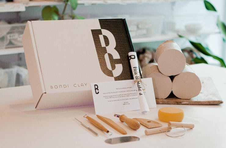 A clay kit for at-home pottery by Bondi Clay