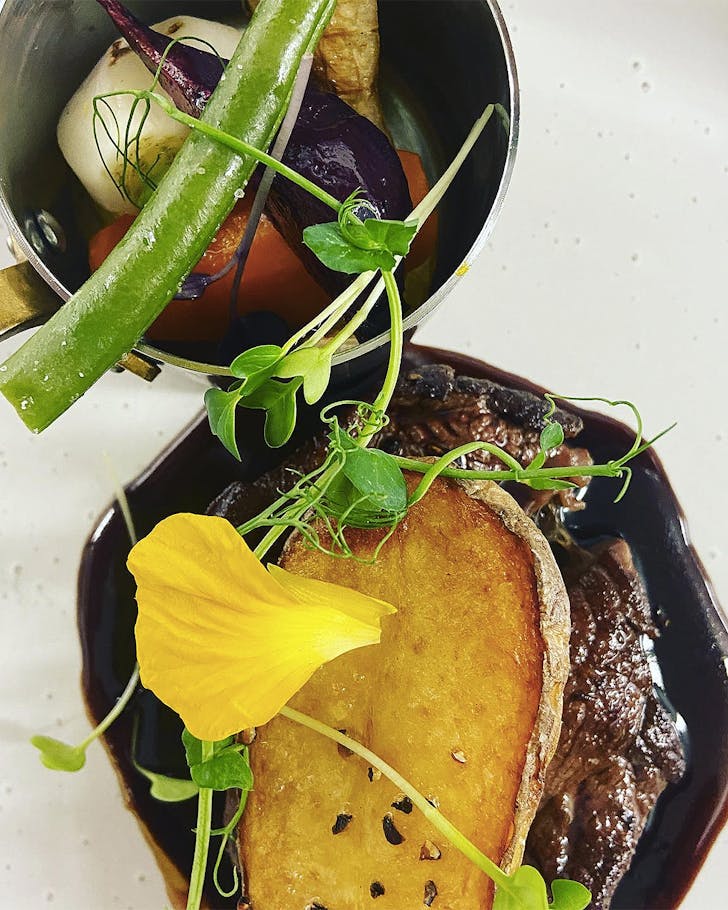 A hearty meal ready for devouring at Bracken.