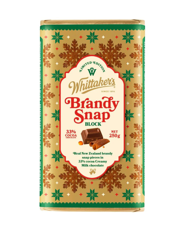 A block of Whittaker's Brandy Snap.
