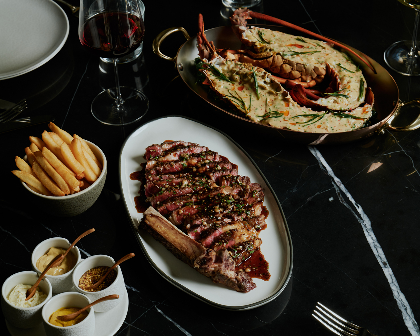 Dishes from Brasserie 1930 - a new restaurant in Sydney