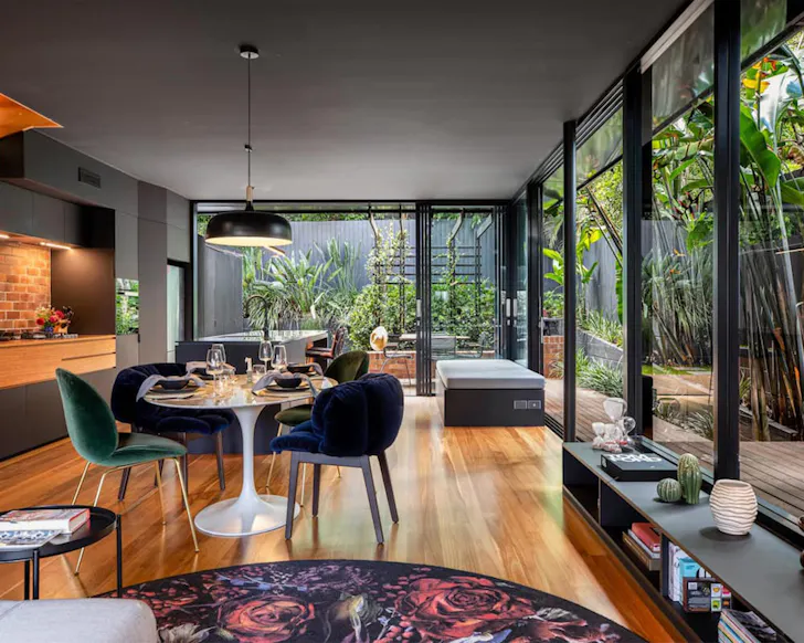 A view of the living space at The Loft best Brisbane Airbnbs