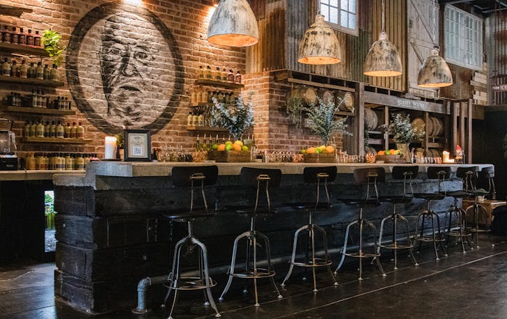 an industrial bar