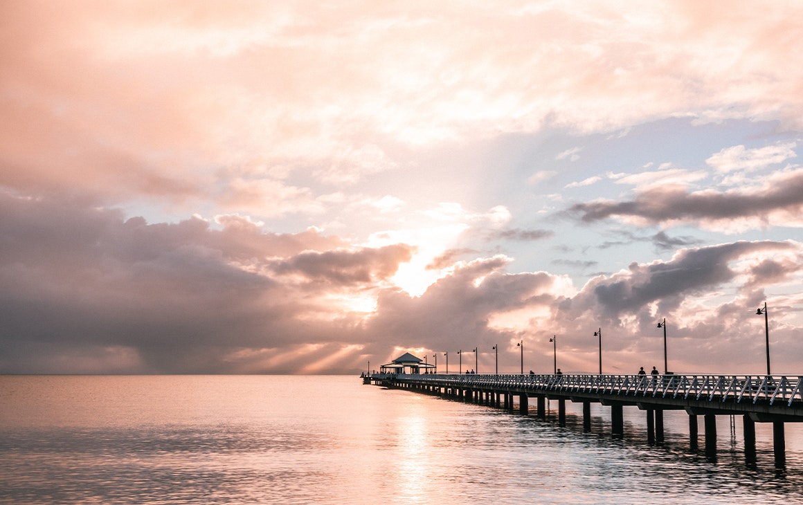 shorncliffe pier at sunset