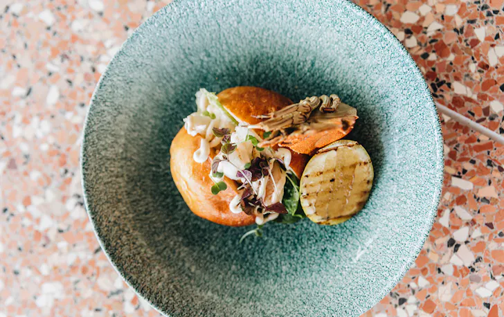a brioche bug roll