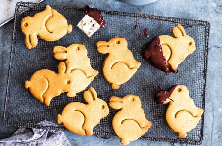 Chocolate Fondue And Spiced Bunny Biscuits