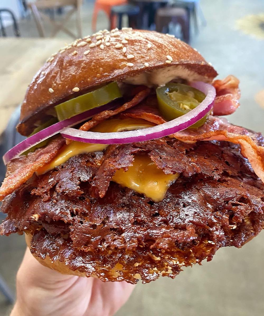 Two Stacks smash burger