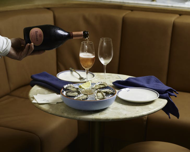champagne and oysters at sydney byo restaurant loulou milsons point