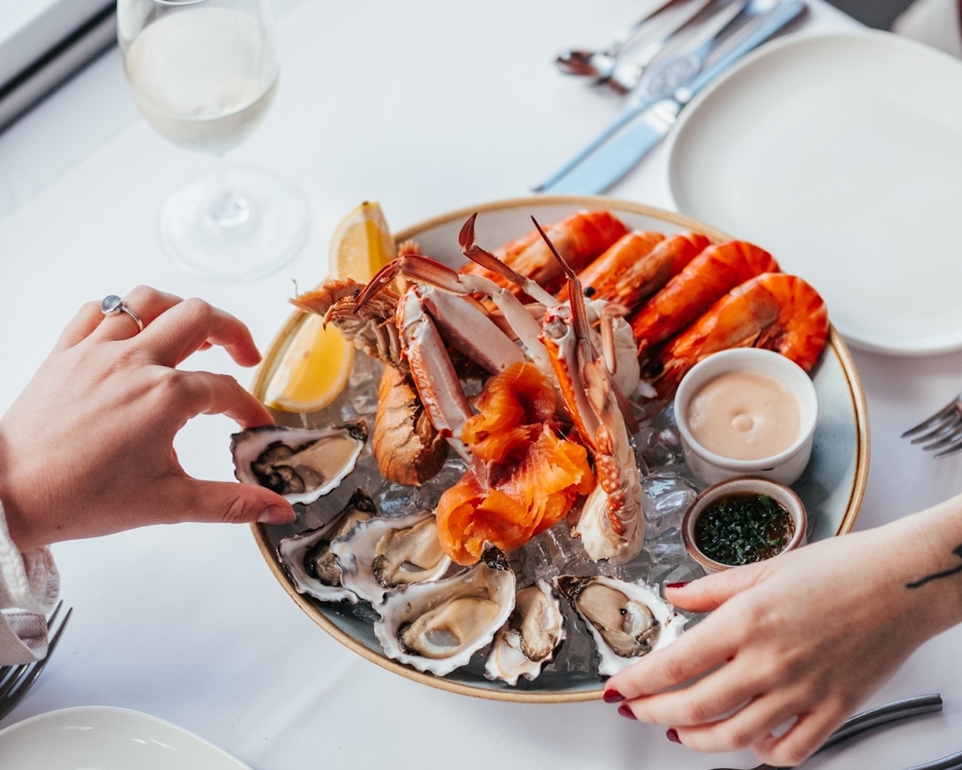 a seafood platter at sydney byo restaurant sealevel in cronulla
