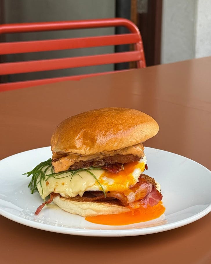 Cafe Margaret bacon and egg roll