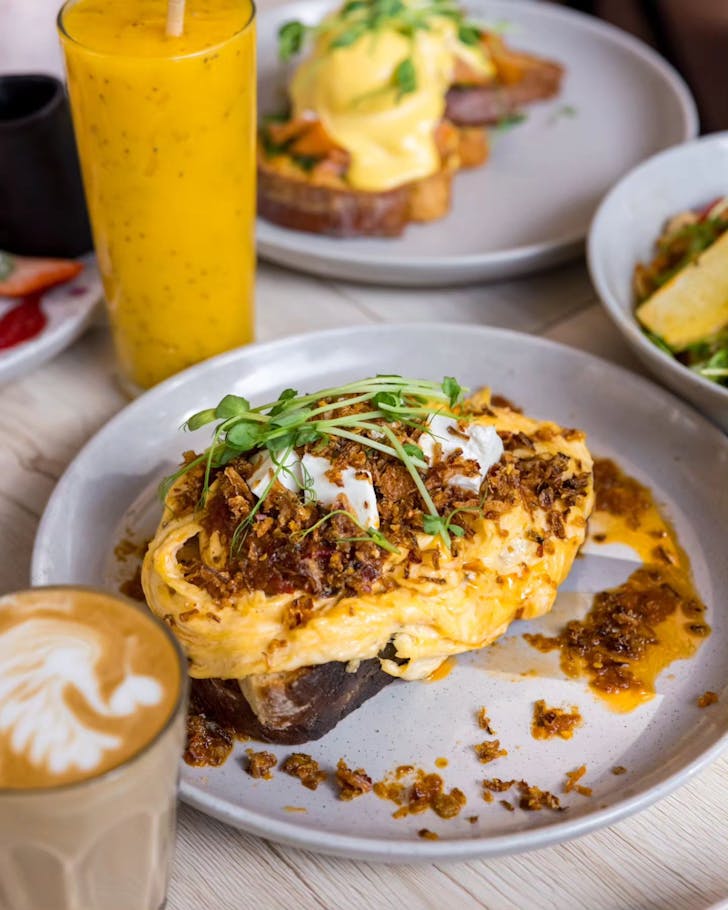 The chilli scramble eggs at LUCA in Joondalup