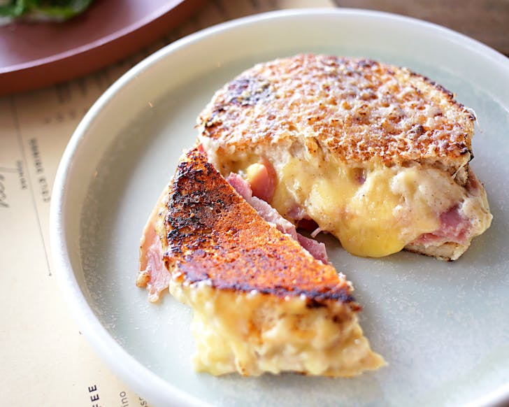 A toasted sandwich at Little French Nest cafe in Fremantle