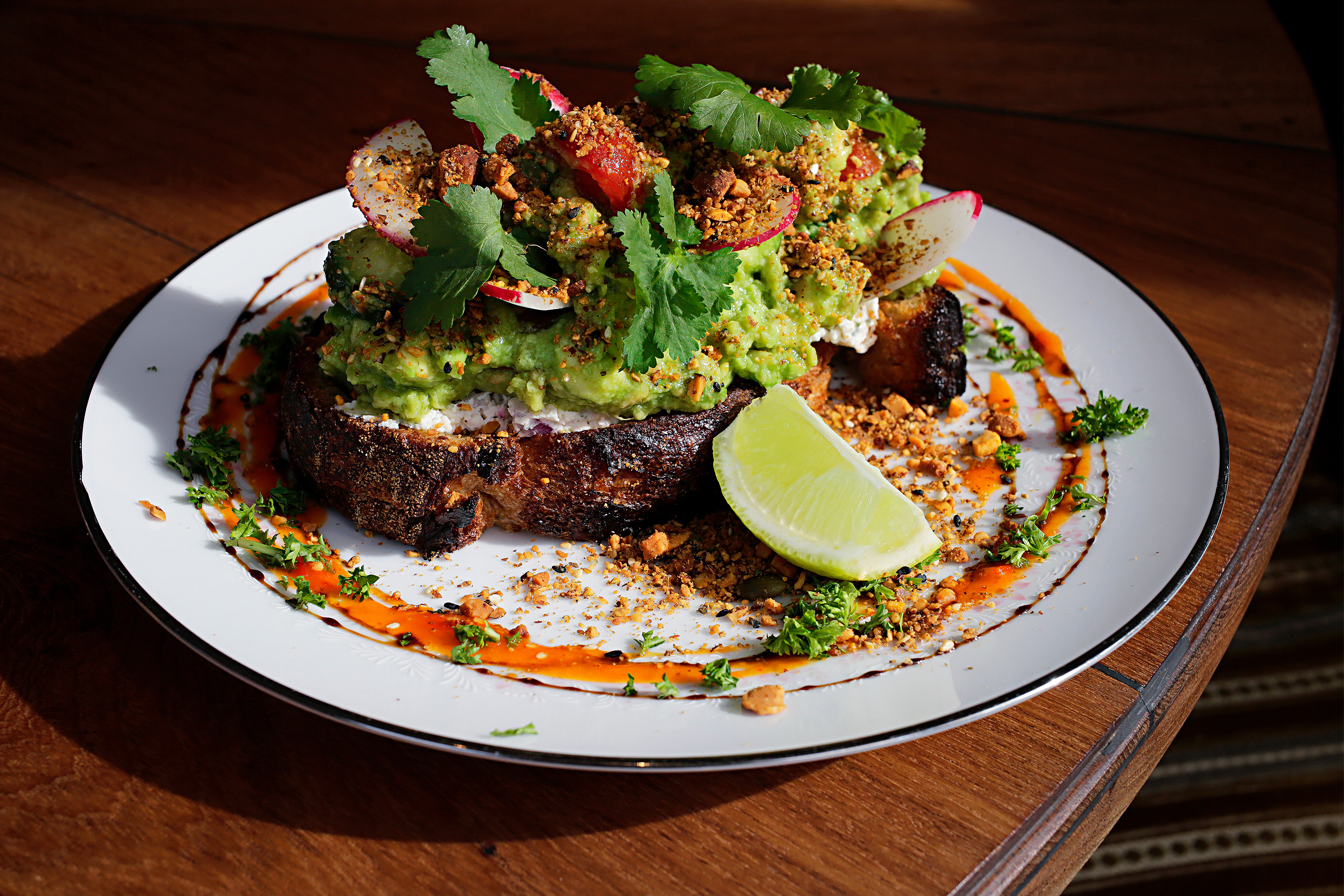 Avo toast from Wards Central Dining cafe in Shenton Park