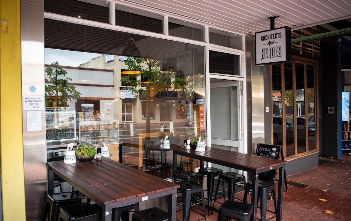 Architects & Heroes cafe in Subiaco