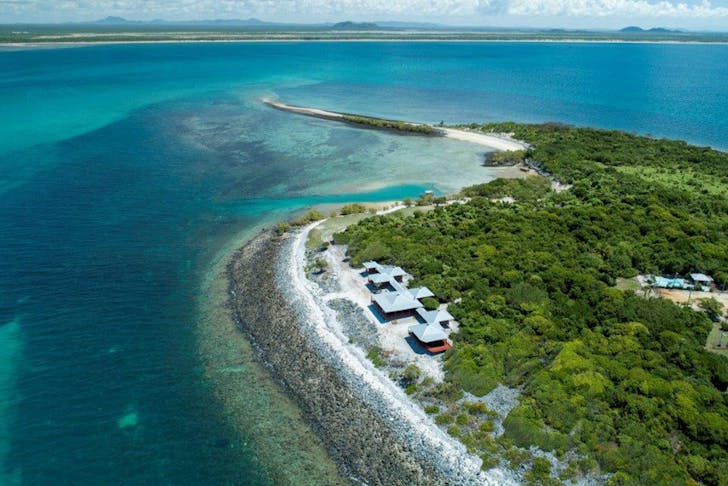 houses on a remote island