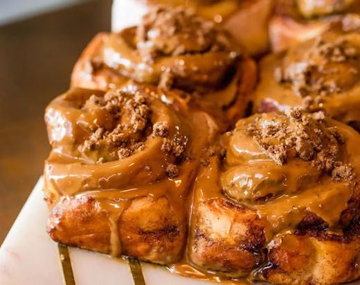 A tray of cinny scrolls