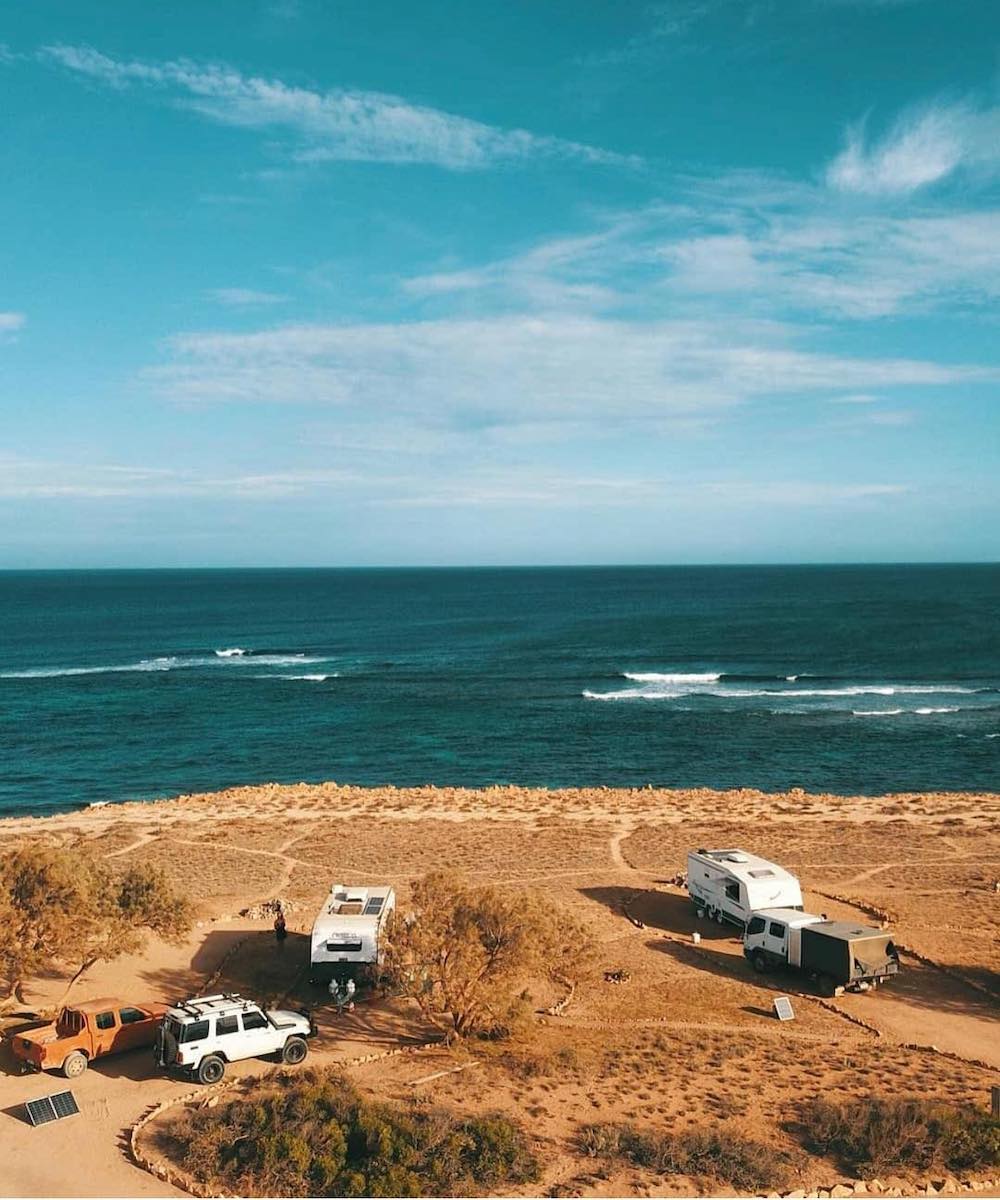 beach camping in WA