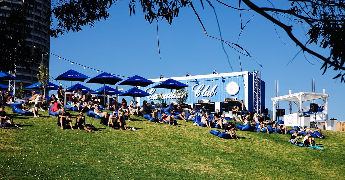 Canadian Club Racquet Club Australian Open grassy knoll
