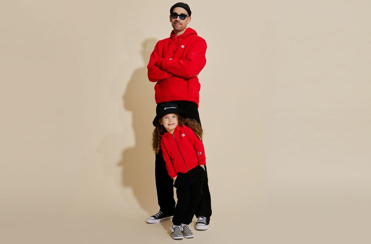 models wearing Champion toddler range
