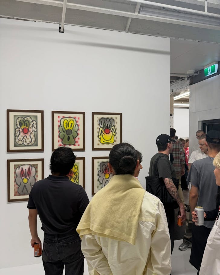 Audience views an art piece at China Heights gallery in Sydney