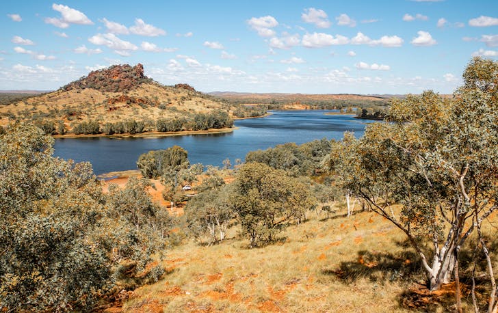 the view over chinaman creek dam