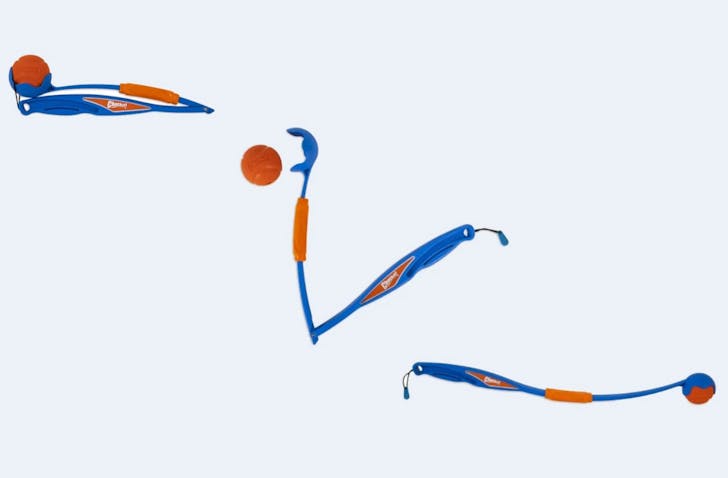 three images of chucking toy