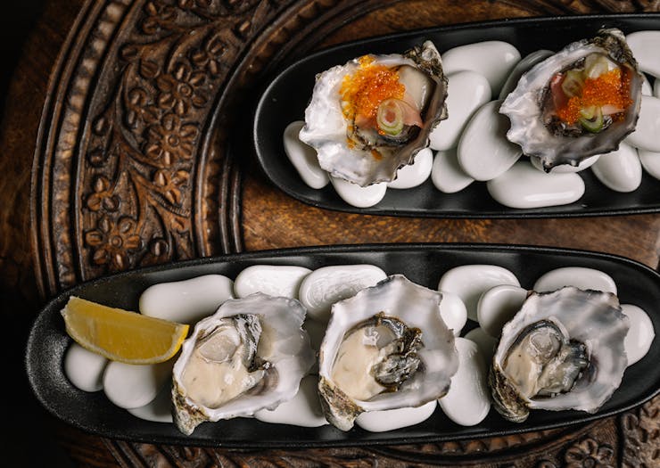 oysters in their shells