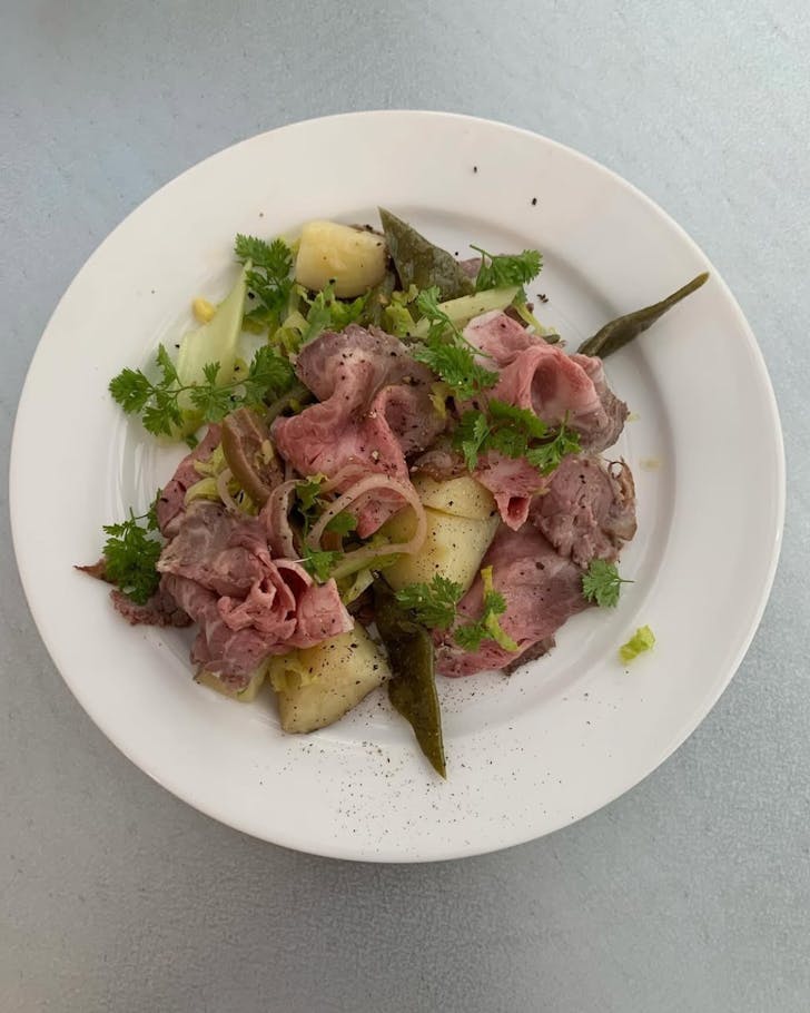 Roast beef salad at Clarence and V in Sydney CBD