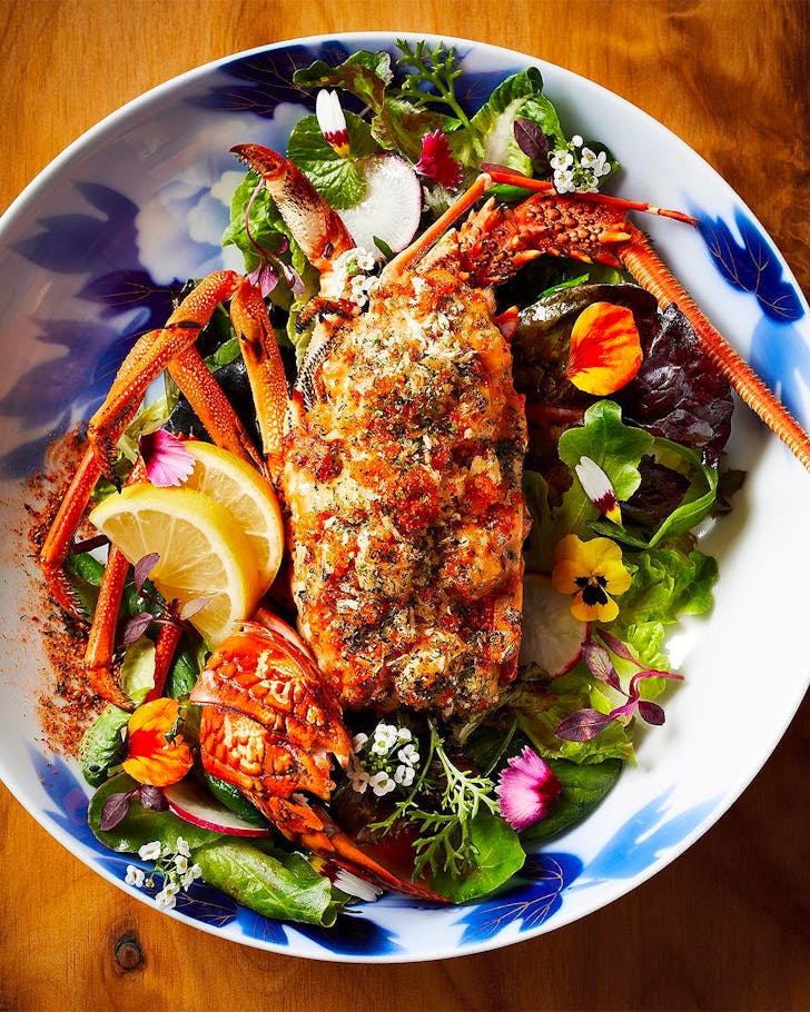 A delicious crayfish at Cocoro, one of the best Japanese restaurants in Auckland.