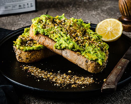 smashed avo on toast