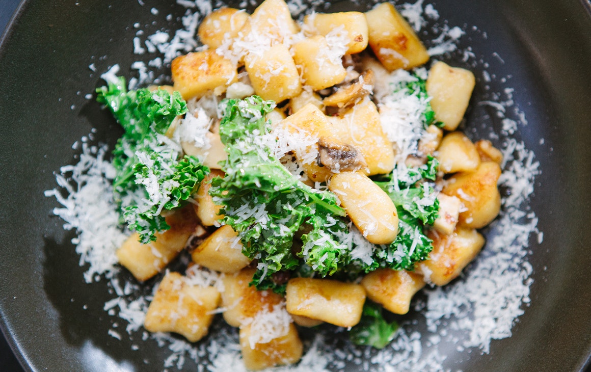 a bowl of gnocci