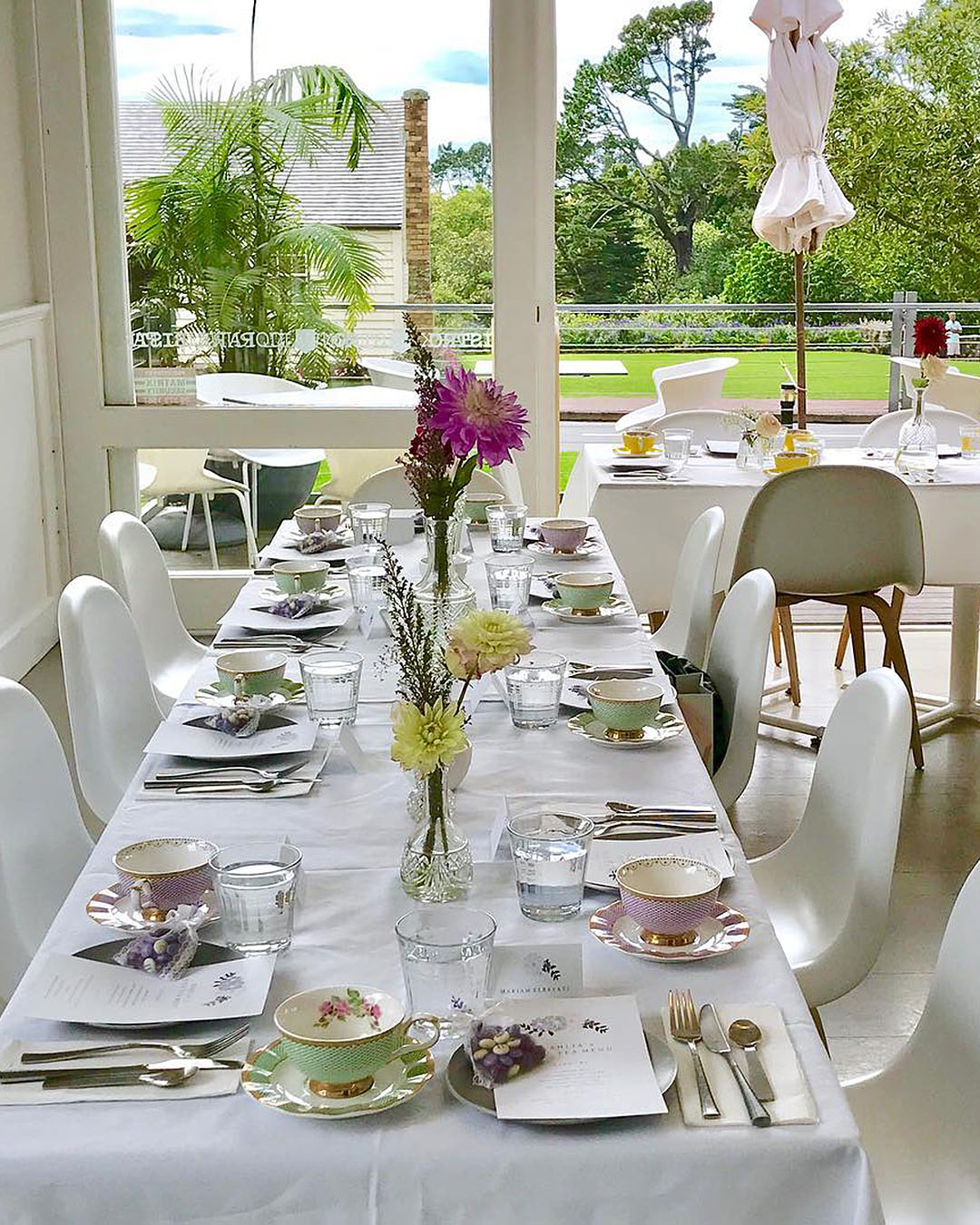 The lovely dining room at Cornwall Park Bistro, where you can enjoy a great high tea Auckland.