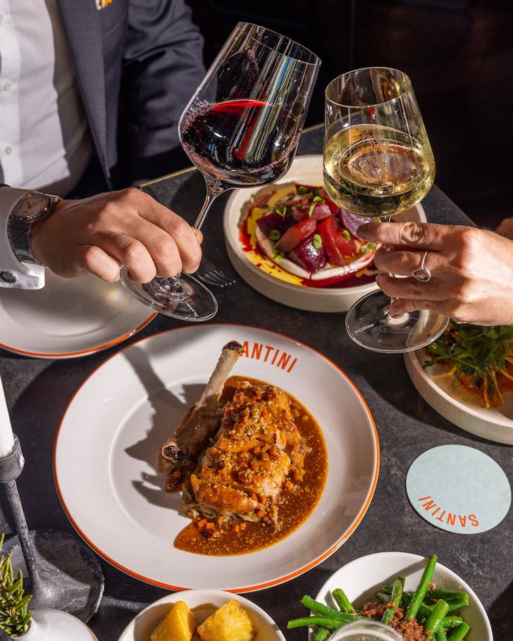 A table full of eats at Santini Bar & Grill
