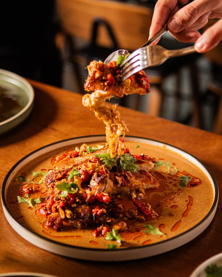 A chicken dish at Shui in Subiaco