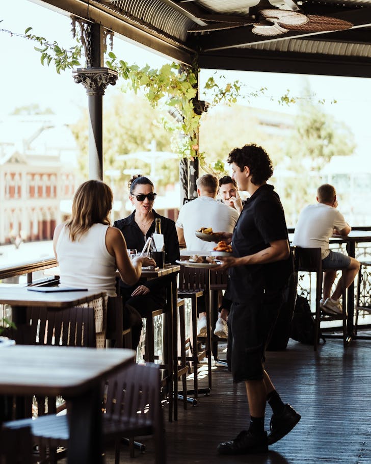 The Royal's balcony in Perth