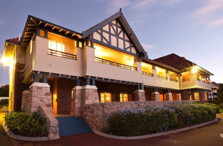 exterior of Caves House, a country pub in Yallingup WA