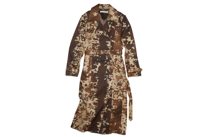 Acne Studios Cow Coat, one of the best trench coats