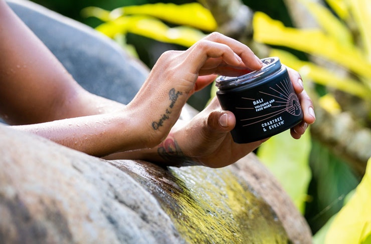 The Crabtree and Evelyn Bali mud mask. 