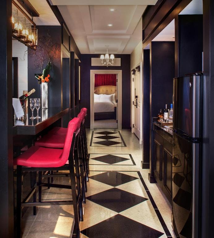 inside a Las Vegas hotel suite at The Cromwell