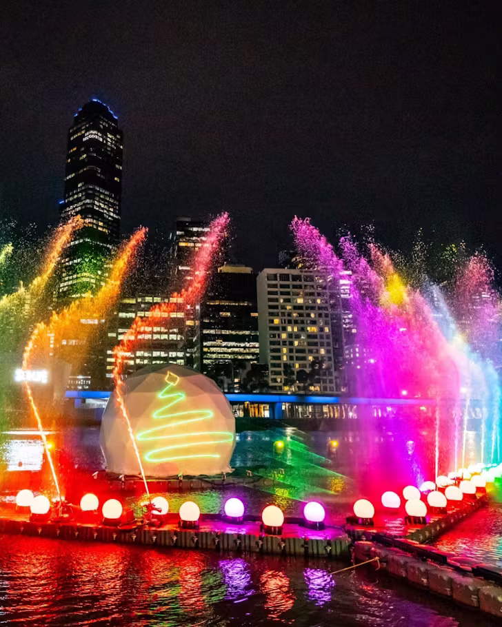 crown christmas river show melbourne