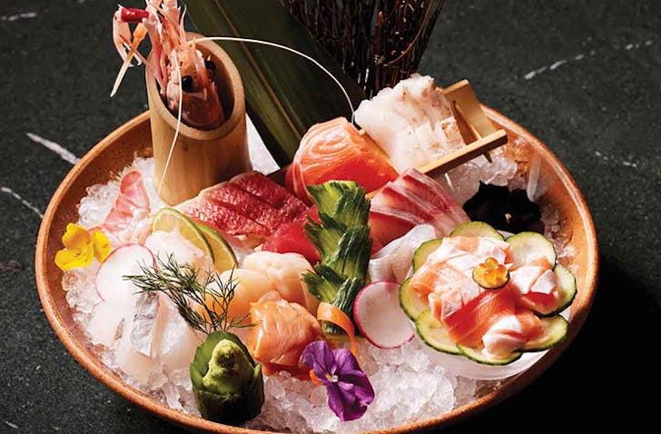 A bowl of fresh sushi at  one of the loveliest Crown restaurants, Koko. Taken in 2023.