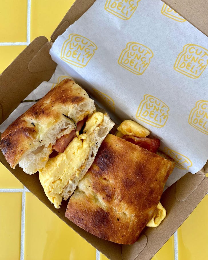 Cut Lunch Deli bacon and egg roll