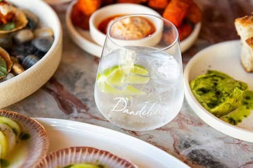 A G&T and nibbles from Dandelion in Karrinyup, Perth