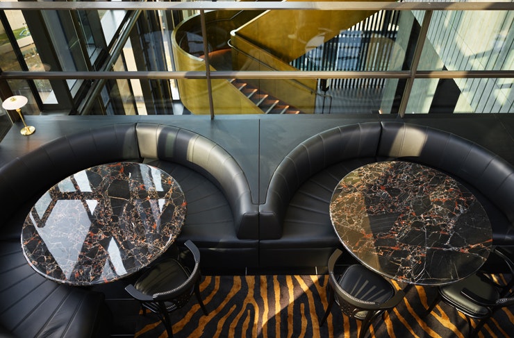 Booth seating at Dean and Nancy on 22. 