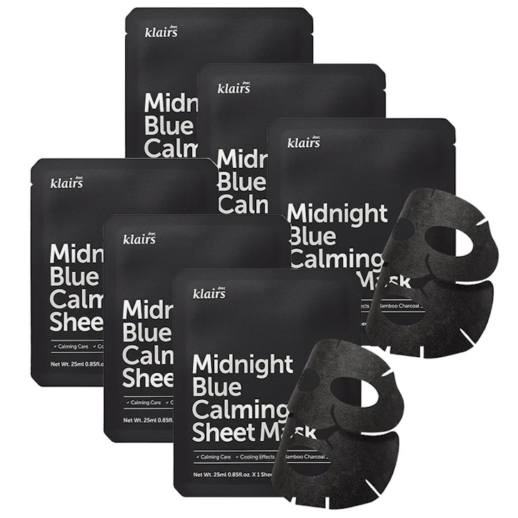 Dear Klairs Midnight Blue Calming Sheet Mask Bundle 