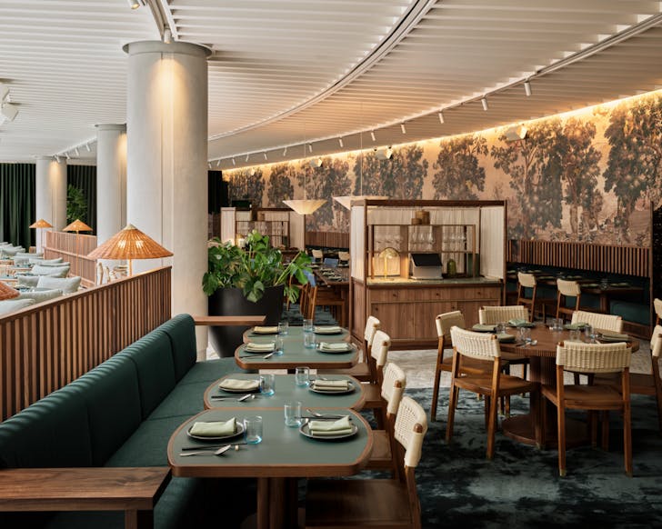 The dining room at Delta Rue in Sydney CBD