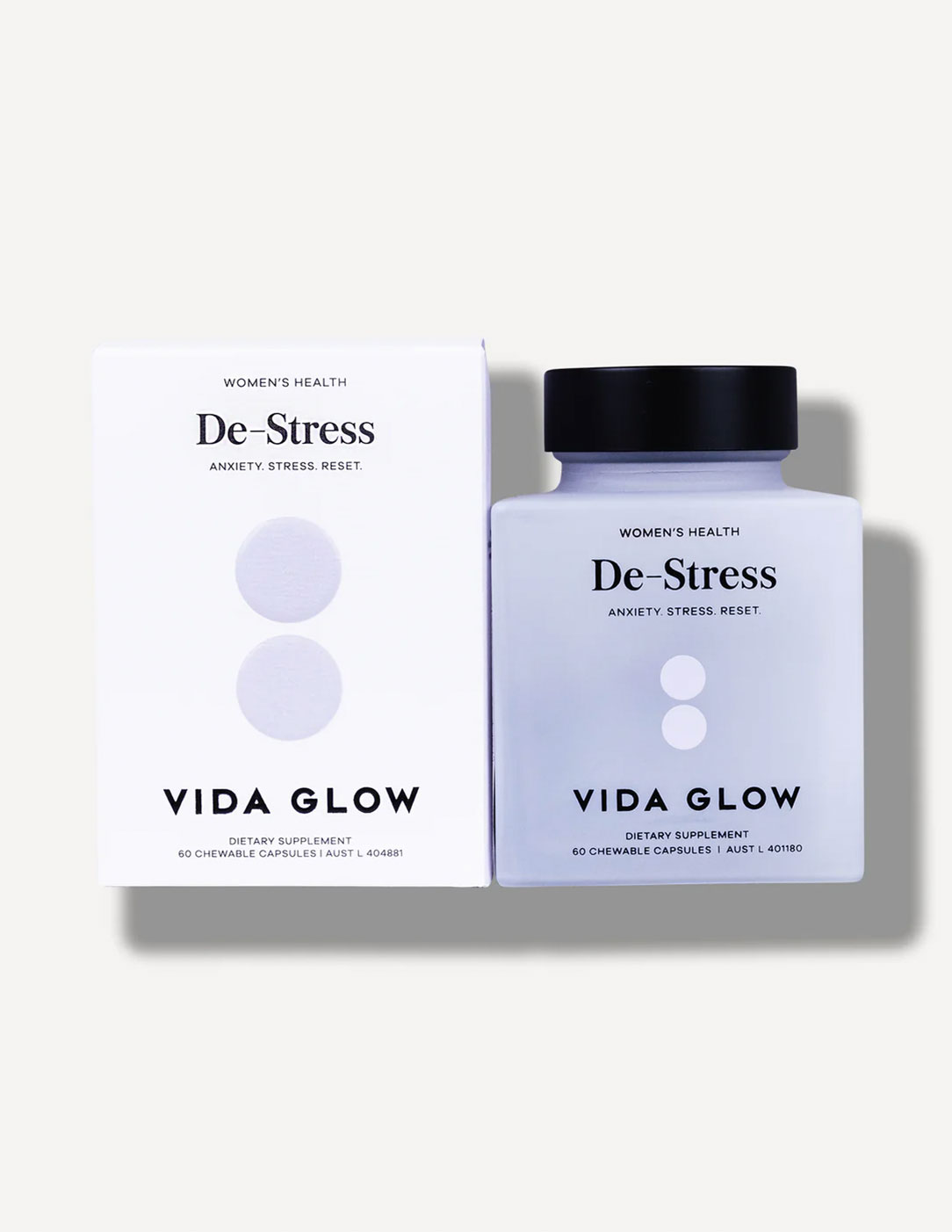 Vida Glow’s De-Stress supplement relieves symptoms of stress and mild anxiety
