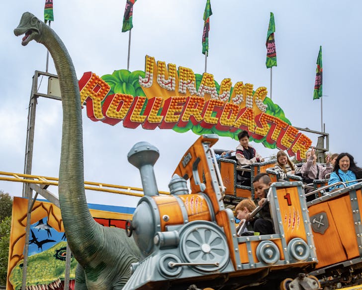 dinosaur safari sydney zoo rollercoaster