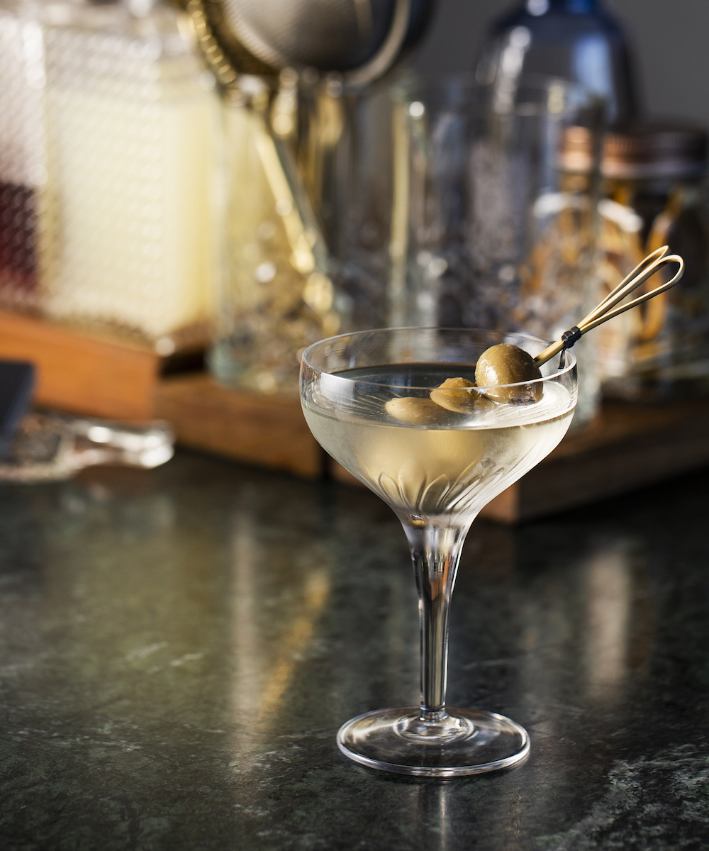 a dirty martini from fleur at The Royal